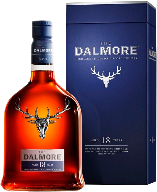 Далмор Хайлэнд 18 лет односолодовый шотландский виски в подарочной упаковке 0.7 л