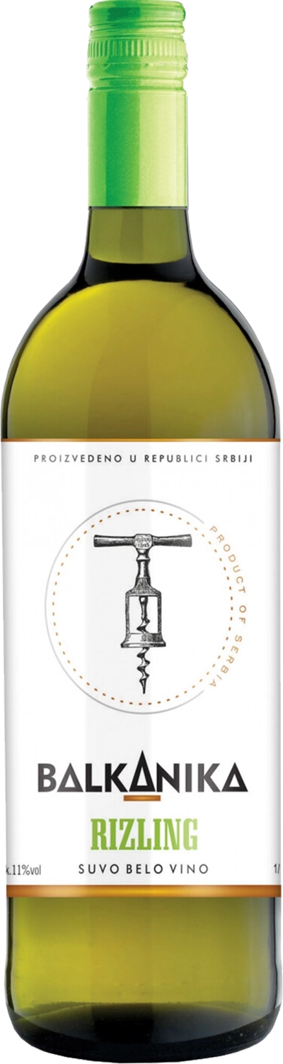 Балканика Рислинг Сухое Вино Калем 1 л