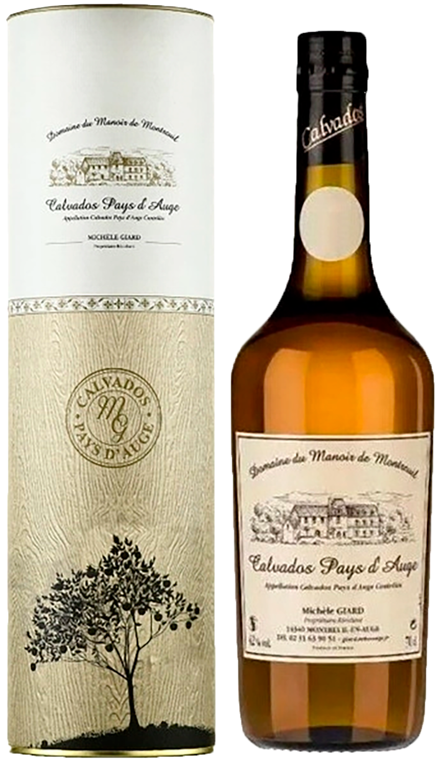 Домен дю Мануар де Монтрей 1973 Кальвадос Пэй д'Ож AOC в подарочной упаковке 1973 0.7 л