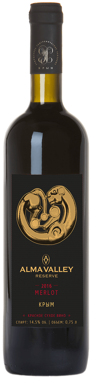 Мерло Резерв Крым ЗГУ Альма Валлей 0.75 л