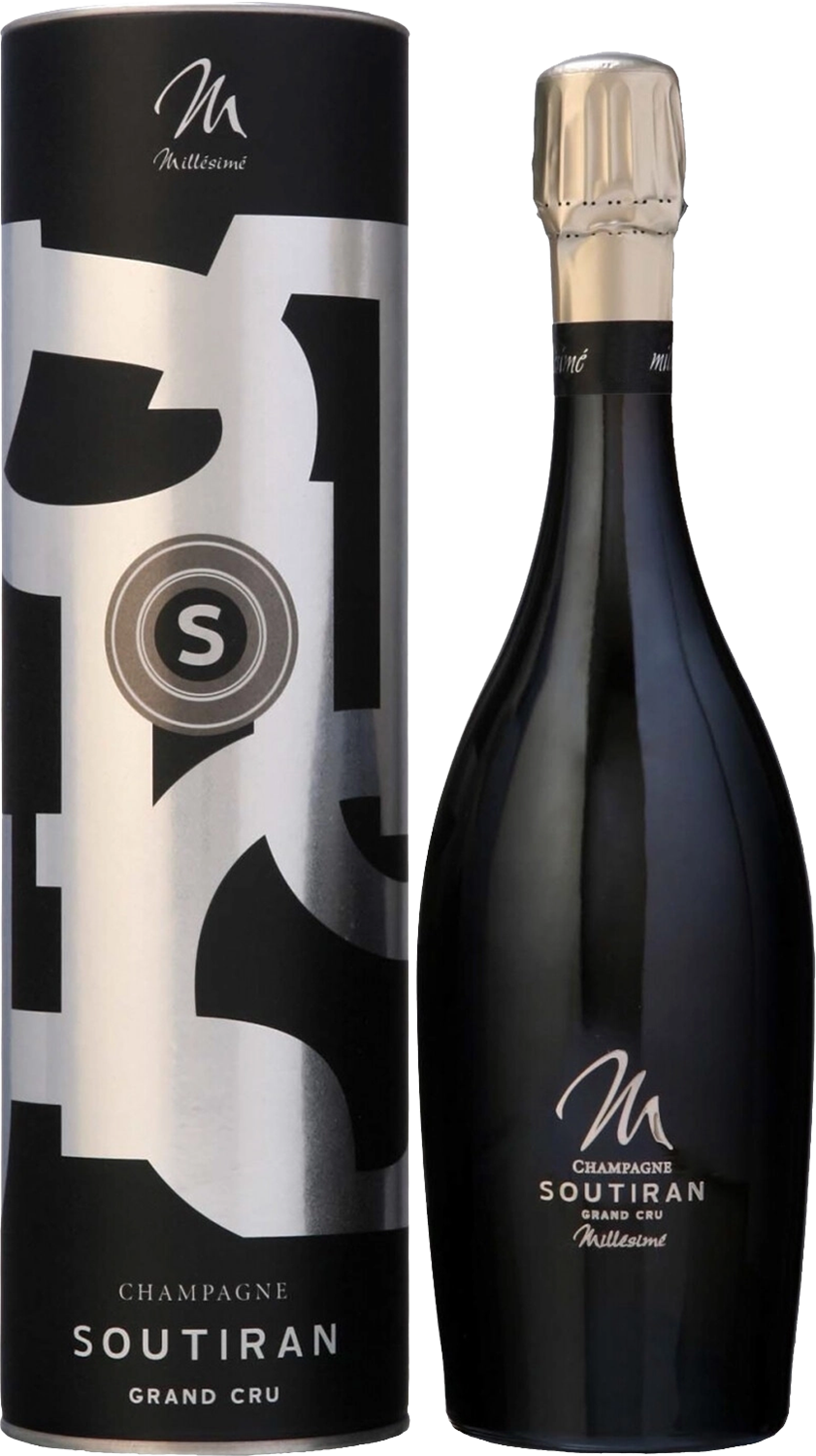 Сутиран Кюве Миллезим Гран Крю Брют Шампань AOC в подарочной упаковке 2018 0.75 л