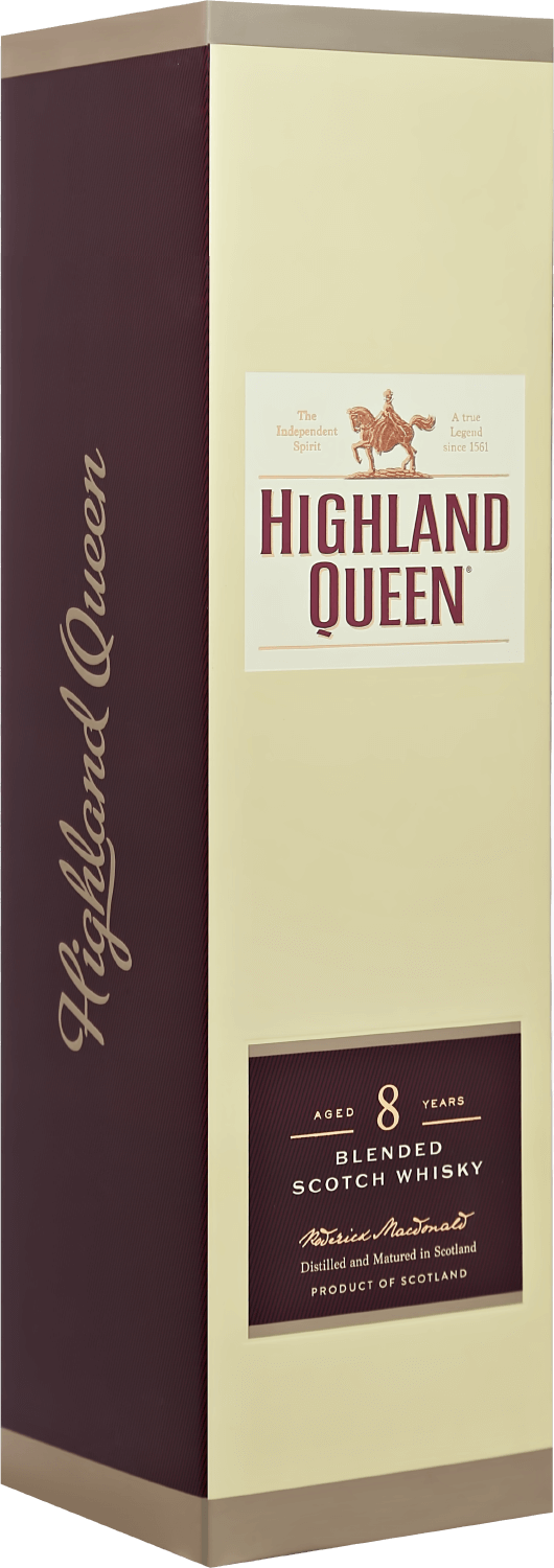 Хайлэнд Куин Блендед 8 лет купажированный виски в подарочной упаковке - 0.7 л