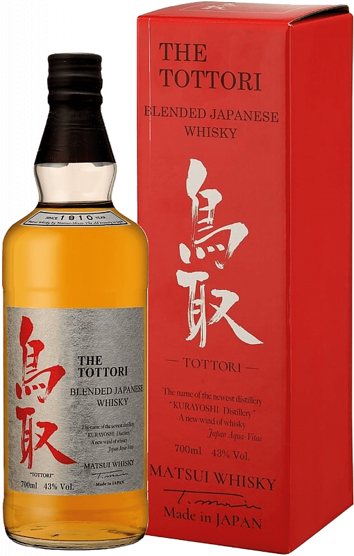 Тоттори купажированный японский виски в подарочной упаковке 0.7 л