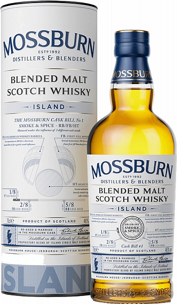 Mossburn Signature Casks Island Blended Malt Scotch Whisky , 0.7л