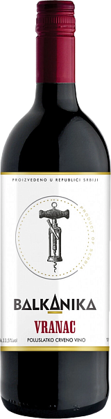 Balkanika Vranac Poluslatko Vino Kalem, 1 л в Красноярске