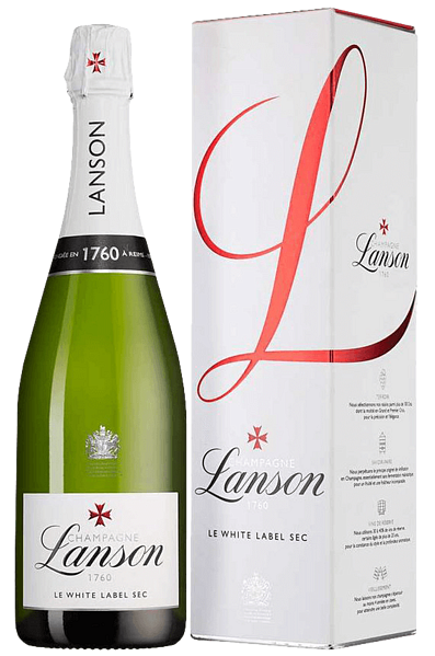 Lanson White Label Sec Champagne AOC (gift box), 0.75 л в Красноярске