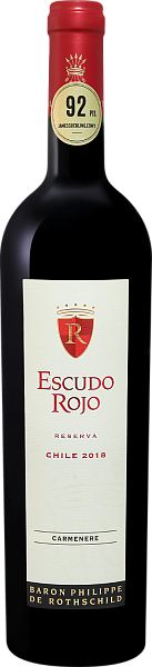 Escudo Rojo Carmenere Reserva Colchagua Valley DO Baron Philippe de Rothschild, 0.75 л в Красноярске