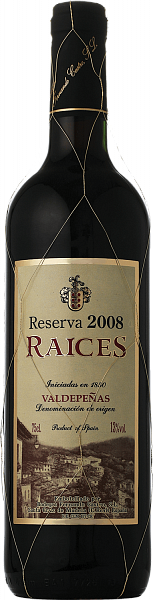 Raices Reserva Valdepenas DO Bodegas Fernando Castro, 0.75 л в Красноярске
