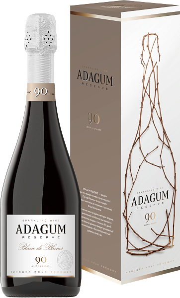 Adagum Reserve Blanc de Blancs (Подарочная упаковка), 0.75 л в Красноярске