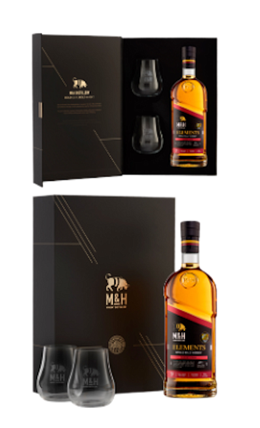 M&H Elements Sherry Single Malt Whiskey (gift box with 2 glasses), 0.7 л в Красноярске