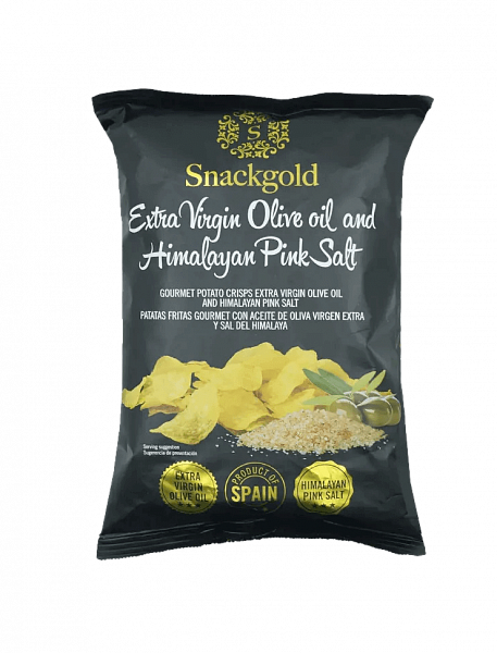 Snackgold Extra Virgin Olive Oil and Himalayan Pink Salt Potato Chips