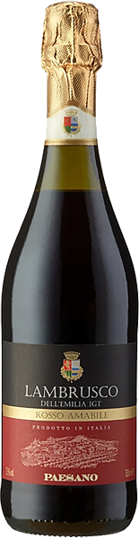 Paesano Lambrusco Rosso Amabile Emilia IGT Chiarli 1860, 0.75 л в Красноярске