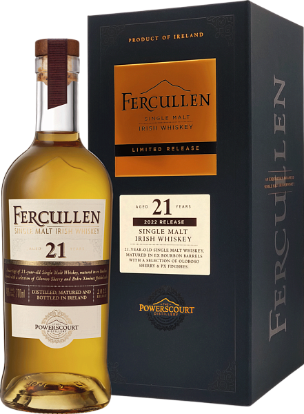 Fercullen Single Malt Irish Whiskey 21 y.o. (gift box), 0.7 л в Красноярске