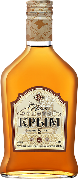 Коньяк Zolotoy Krim 5 y.o., 0.25 л в Красноярске