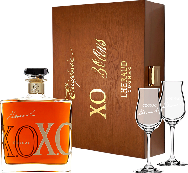 Lheraud Cognac XO (gift box with 2 glasses), 0.7 л в Красноярске